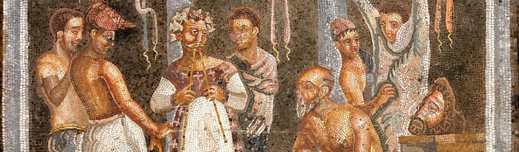 Pompeii actors mosaic